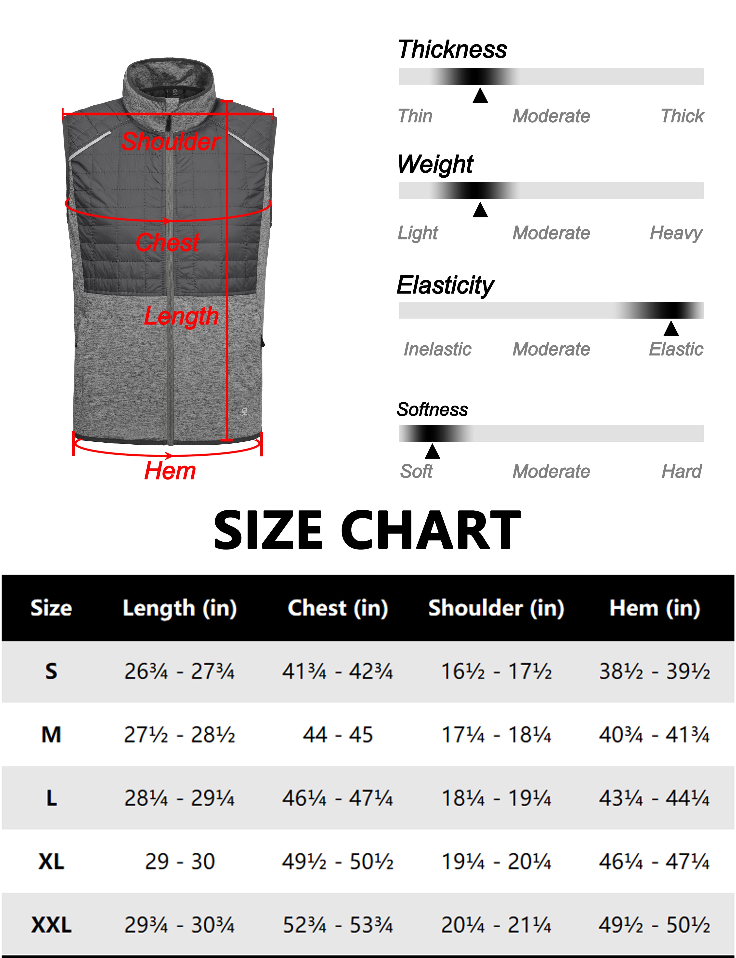 Little Donkey Andy Men's Lightweight Golf Vest Warm Outdoor Sleeveless Jacket for Hiking Travel Running Casual Gray 3XL