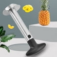thumbnail image 4 of Descorazonador de piña pelador de piña de acero inoxidable herramienta para quitar el corazón cortador de piña removedor de núcleo con antideslizante, 4 of 8