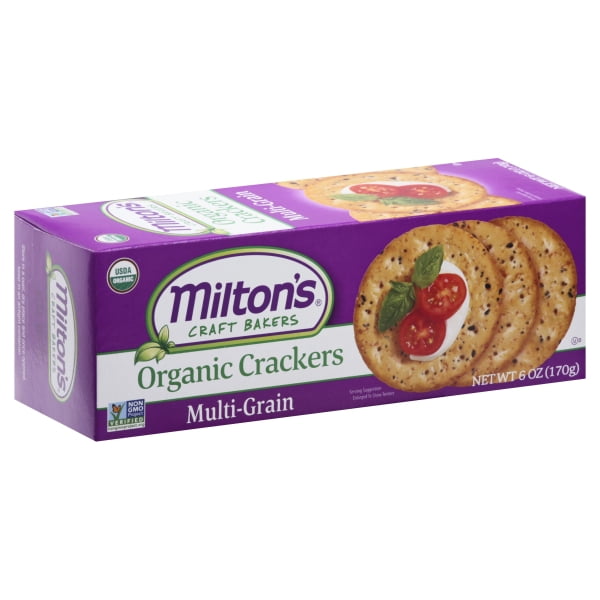 Miltons Craft Bakers KHFM00313016 6 oz Organic Multigrain Crackers