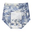 thumbnail image 7 of Blue Chinoiserie Toile Farming Women's Shorts Non-Slip Single Pocket A-line Trouser Skirt Summer Shorts Casual Shorts for Women, 7 of 7