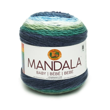 (2 Pack) Lion Brand Yarn Mandala Baby Yarn, 590 Yd.
