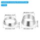 thumbnail image 2 of Manga de Conexión de Tubo de Acero Inoxidable 304 Uxcell, Anillo de Doble Ferrule 3/8" 10, 2 of 5