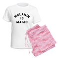thumbnail image 6 of CafePress - Melanin Is Magic Women's Light Pajamas - Women's Short Sleeve Print T-Shirt and Pants Light Cotton Pajama Set, 6 of 7