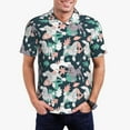 thumbnail image 4 of Xecao Cute Poodle Dog for Mens' Casual Short Sleeve Button-Down Polo Shirts for a Classic Golf Look, 4 of 9