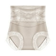 thumbnail image 4 of Besolor Women's Seamless Lace Underwear High Waisted Stretch Hipster Briefs Breathable Soft Butt Lifting Panties, 4 of 5