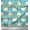 Teal Green, variant on Soimoi Blue Cotton Voile Fabric Wreath & Stripe Print Fabric by Yard 42 Inch Wide