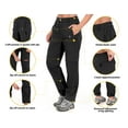 thumbnail image 5 of Little Donkey Andy Women's Stretch Convertible Pants, Zip Off Quick Dry Hiking Pants Black Size XS, 5 of 5