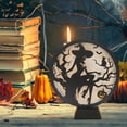 thumbnail image 4 of AKEGAMN Clearance! Halloween Decorations Indoor Glass Globe 6.3" Battery Operated LED Lights With Bat Pattern Black Halloween Decor For Table Home Halloween Decorations Indoor Glass Globe 6.3" Batte, 4 of 4