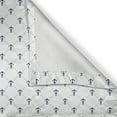 thumbnail image 6 of Ambesonne Anchor Grommet Curtain, Yacht Ship Cruise, 50" x 63", Navy Blue White, 6 of 6