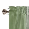 thumbnail image 5 of Tier Curtains 45 Inches Long, Sage Green Gray Ombre Window Treatment Curtain Drapes, Vintage Country Wooden Window Half Privacy Curtains for Bedroom Bathroom, 42"x45", 2 Panels, 5 of 7