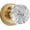Satin Brass-Privacy, variant on 1 Pack Crystal Door Knobs Nickel Door Knob Brushed Nickel Passage Door Knobs Glass Satin Nickel Interior Door Knob for Hall and Closet
