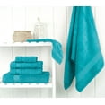 thumbnail image 5 of Cotton Paradise 100% Cotton 6 Piece Towel Set, Soft Absorbent Quick Dry Towels for Bathroom, Aqua Blue, 5 of 7