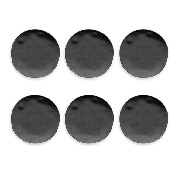 Planta Salad Plate - Matte Black - 8.5" - Set of 6