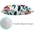 thumbnail image 3 of Pillowcases Watercolor Delicate Flower Pillow Cases Set of 2 Pillow Cover Cushion Case Rectangle Pillowcase with Hidden Zipper 16x24 Inch Home Decor, 3 of 6