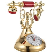 Gifts European Telephone Clock Desk Component Student