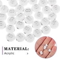 thumbnail image 2 of AURARMLET 100pcs Keychain Letter Beads: Acrylic Alphabet B Beads - Flat Round Charms for DIY Keyrings Bag Charms & Crafting Projects, 2 of 6