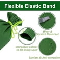 thumbnail image 3 of NOGIS 2 Pcs Sand Bags for Flooding, 4' X 6" Long Canvas Sandbags, Thickened Reusable Sand Bags, Flood Barriers for Home, Garage Door Water Barrier Flood Sandbags, 3 of 7