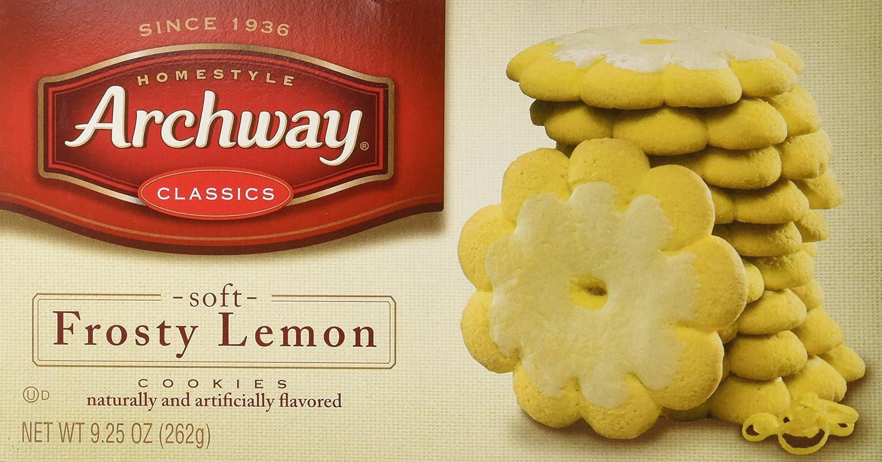 2 boxes of Archway Classic Soft Frosty Lemon Cookies, 9.25 Ounce
