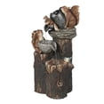 thumbnail image 2 of Travelwant Water Fountains Outdoor, Squirrel/Duck Pressure Water Outdoor Fountain Statue, Cascading Freestanding Garden Decor Fountain Statue, Animals Airy Garden Figurines, 2 of 7