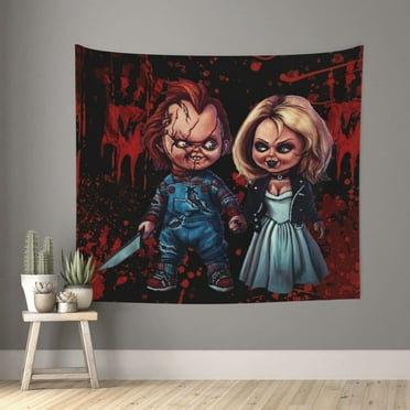 Bride Of Chucky Tapestry 60 X 51 In Wall Hanging Tapestries Dorm Bedroom Decor Decorative Tapestry Soft Wall Blanket