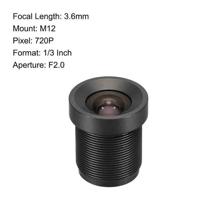 2Pcs Camera Lens Focal Length 720P 1/3 Inch Wide Angle