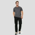thumbnail image 7 of MLDRA Men's Cargo Pants Trousers Relaxed Fit Work Slacks Straight Leg With Pockets Black, 7 of 7