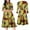 CL7, variant on BintaRealWax African Women Dresses Elegant V Neck Office Midi Dresses with Belt Riche Cotton Big Hem Midi Dress Africa Print Clothing batik flower cloth WWY7886
