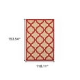 thumbnail image 3 of 10' X 13' Sand Geometric Stain Resistant Indoor Outdoor Area Rug, 3 of 6