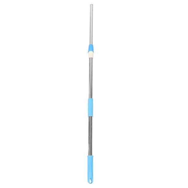 Mop Stick Replacement Handle Floor Mop Pole Broom Pole Stainless Steel Household Mop Rod Replacement Rotating Mop Part Supplies Blue