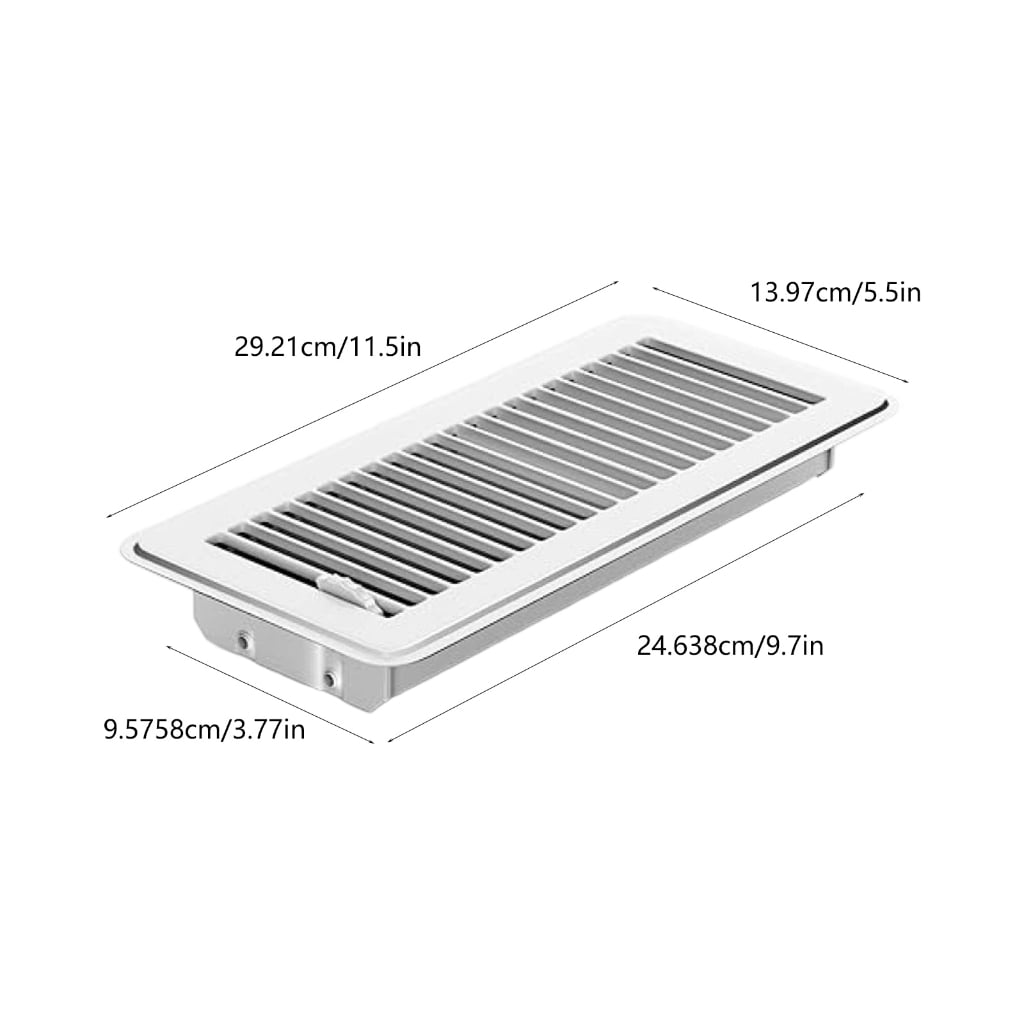 MOMOJIA 3 Pcs Steel 4x10 Foot Rustproof Ventilation Grilles for Ceiling Wall Floor