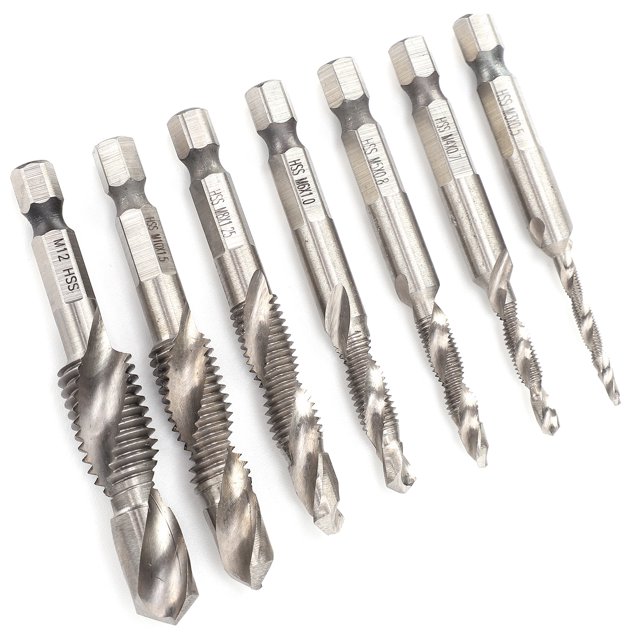 Machos De Roscar, Muesca En Espiral Broca HSS Juego De Roscas De Roscar Broca De Roscar Alta Dureza Para Mantenimiento De Automóviles Ccdes Ocean Broad Surfboard Fins