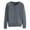 Dark Gray, variant on ZICTH Plus Size Cardigans for Women Basic Crew Neck Long Sleeve Button Down Cardigan Round Neck Short Fleece Coat For Womens Cardigan Trendy
