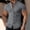 Gray, variant on WIZUTIZ Mens Muscle Dress Shirts Short Sleeve Button Down Collar Business Work T Shirt Lightweight Stretch Summer Tee
