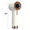 thumbnail image 3 of Portable Handheld Turbo Fan, 1-100 Speeds Rechargeable Ice Cooling Personal Fan LED Display Metal Shell with Lanyard, 3 of 8