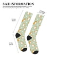 thumbnail image 5 of Bixox Dog And Flower Print Compression Socks,Compression Socks Women & Men Circulation for Medical,Running,Athletic, 5 of 7