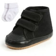 thumbnail image 3 of Baby Boys Girls Anti-Slip Sneakers 0-18M Newborn Soft Sole First Walking Shoes + Cotton Socks, 3 of 5