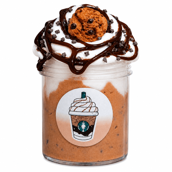 Hoshimi Slimes Cookie Crumble Frappe DIY Butter Slime Kit, Chocolate Vanilla, 7 oz
