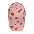 thumbnail image 5 of Lsque Strawberry Baseball Cap Trucker Low Profile Hat Golf Dad Hat Adjustable Original Classic Unconstructed Plain Cap Men Women, 5 of 9