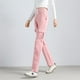thumbnail image 3 of Pantalones deportivos negros ajustados de cintura alta para mujer, holgados, informales, de primavera, 3 of 6