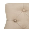 thumbnail image 4 of SAFAVIEH Eleni 30 in. H Tufted Wing Back Bar Stool with Ring, Beige, Set of 2, 4 of 14