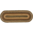 thumbnail image 2 of VHC Brands Kettle Grove, Braided Jute Table Runner, Oval, Tan & Black, 13x73, 2 of 10