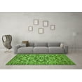 thumbnail image 3 of Ahgly Company Indoor Round Abstract Green Modern Area Rugs, 5' Round, 3 of 4