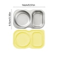 thumbnail image 3 of Leodye 1PCS Stainless Steel Bento Box with Silicone Leakproof Lid, Reusable Food Container, Meal Prep Lunch Box for office and Travel Carry - 5.51 x 3.34 x 1.37 in, 3 of 6