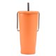 thumbnail image 2 of Taza aislada de acero inoxidable, Taza de Viaje de 20, taza de té de la leche a prueba de fugas, taza aislada para Camping, salón, oficina, hogar, , Naranja, 2 of 10