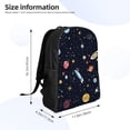 thumbnail image 2 of Single Side Full Backpack 16.1×11.8×4.5in Large Capacity Breathable Shoulder Belt Leisure Simple And Strong Bearing Capacity Galaxy Planet, 2 of 8