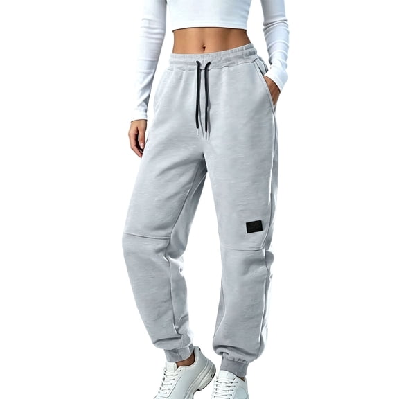 Vrorvz Jogger Sweatpant for Womens Drawstring Elastic Waisted Pant Casual Athletic Work Joggers with Pockets