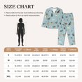 thumbnail image 3 of JUNZAN Dog Pets Print Womens Pajama Sets,Long Sleeve Button Down for Women Pjs 2 piece, 3 of 7