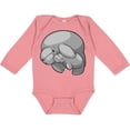 thumbnail image 3 of Inktastic Cute Manatee Family Boys or Girls Long Sleeve Baby Bodysuit, 3 of 5