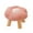 Pink, variant on Small Foot Stool Sofa Footstool Multipurpose Comfortable Flower Shape Cartoon Ottoman Under Desk For Bedroom Playroom Bedside Porch Entryway Light red