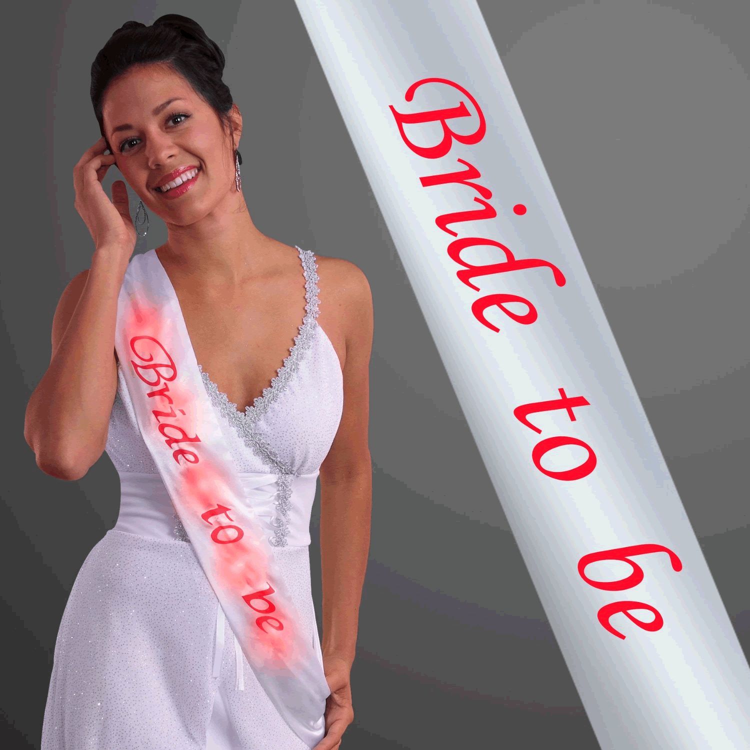 Flashing Bride To Be Sash